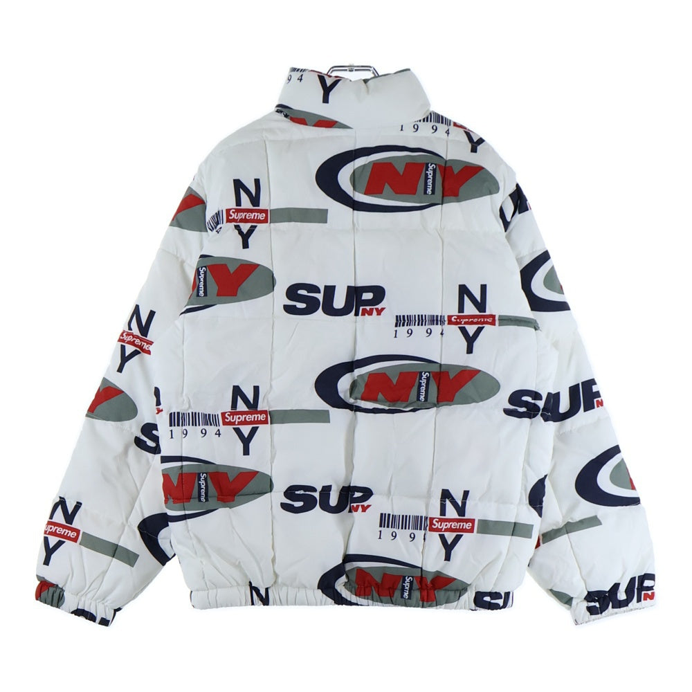 SUPREME(シュプリーム) 18AW NY Reversible Puffy Jacket フォトプリントリバーシブルジャケット ホワイト