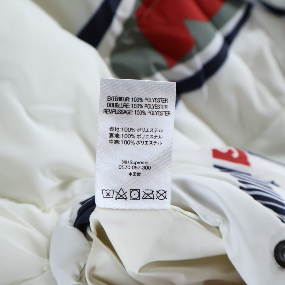 SUPREME(シュプリーム) 18AW NY Reversible Puffy Jacket フォトプリントリバーシブルジャケット ホワイト