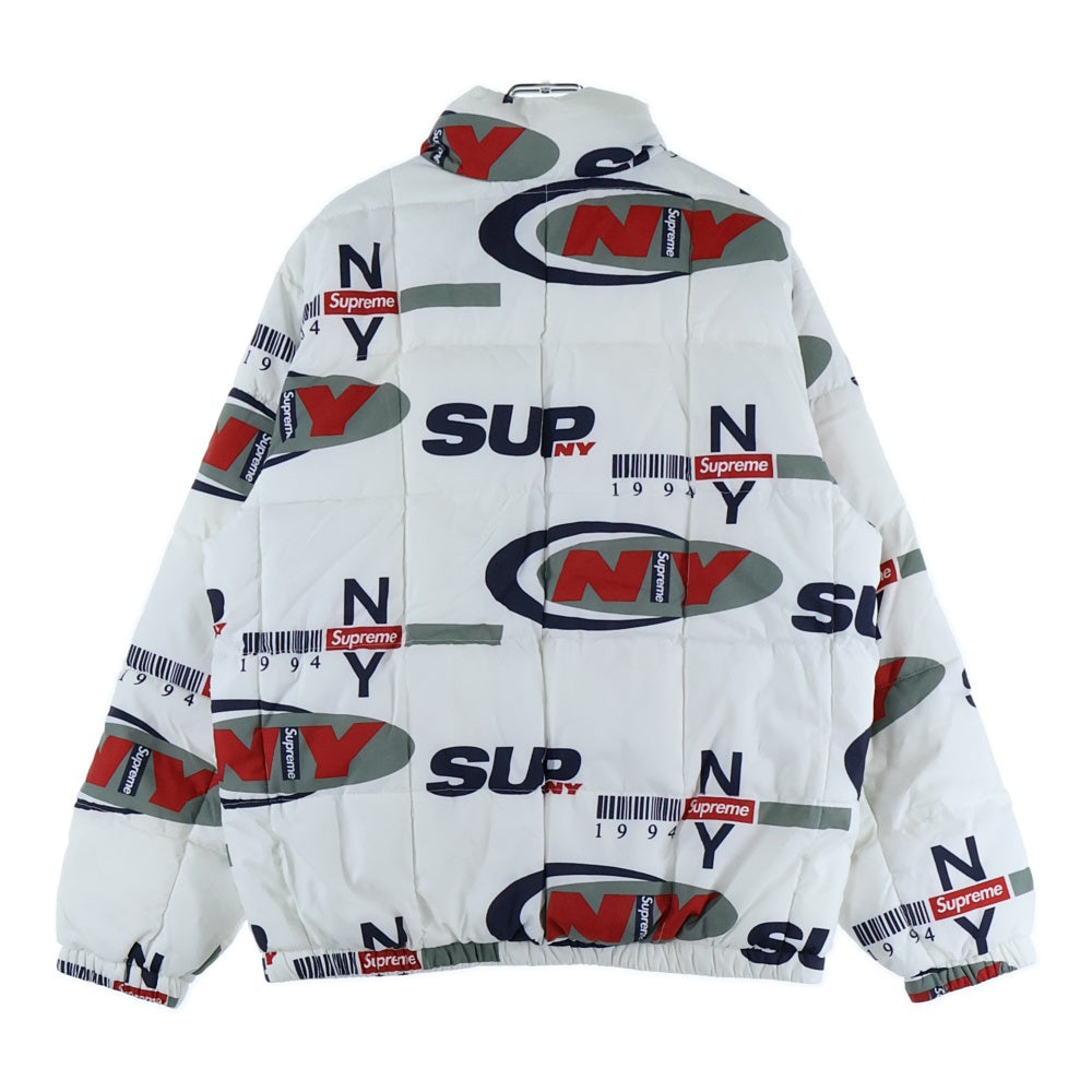 SUPREME(シュプリーム) 18AW NY Reversible Puffy Jacket フォトプリントリバーシブルジャケット ホワイト