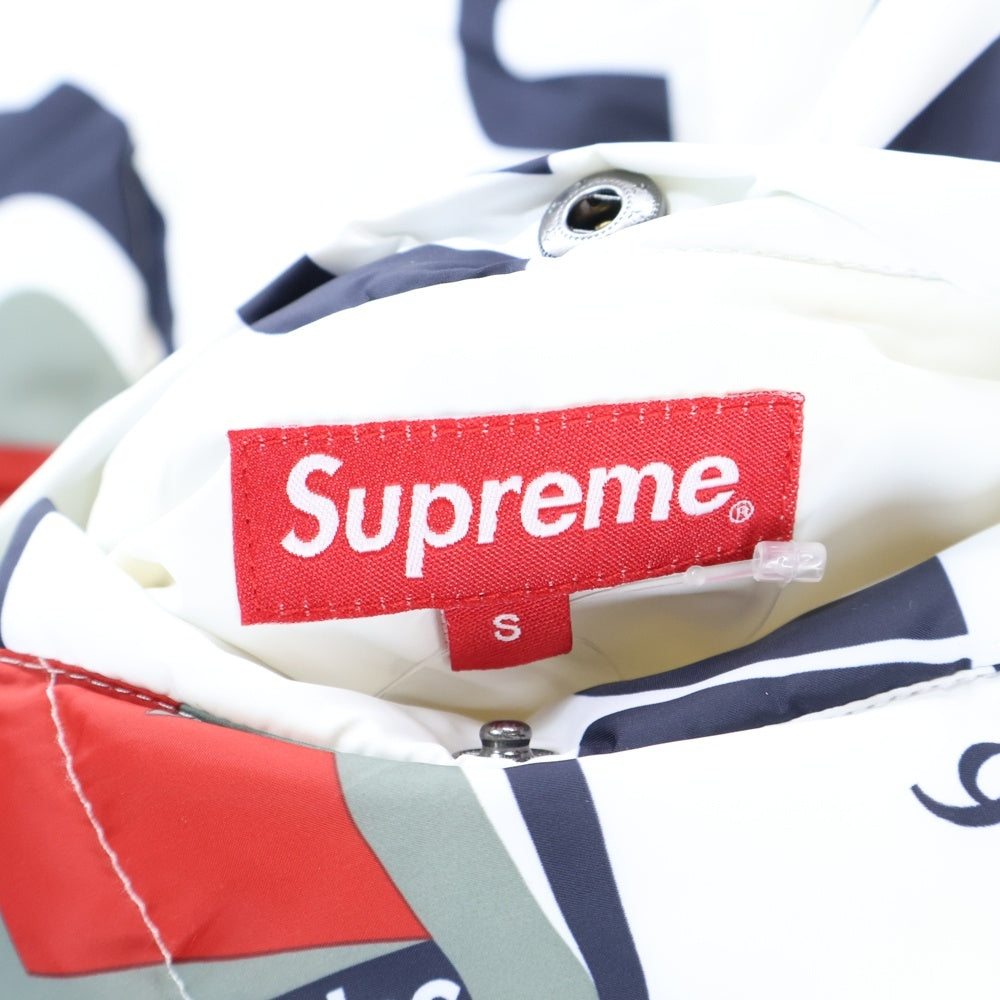 SUPREME(シュプリーム) 18AW NY Reversible Puffy Jacket フォトプリントリバーシブルジャケット ホワイト