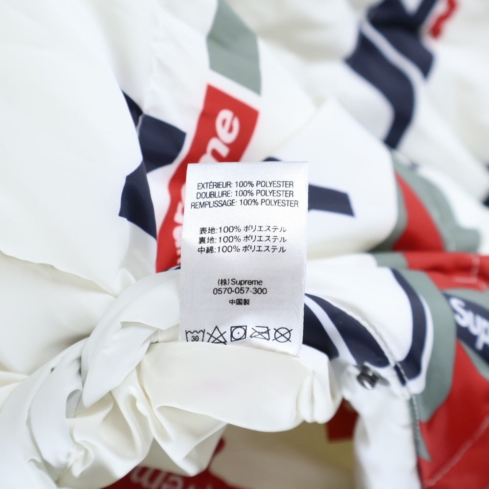 SUPREME(シュプリーム) 18AW NY Reversible Puffy Jacket フォトプリントリバーシブルジャケット ホワイト