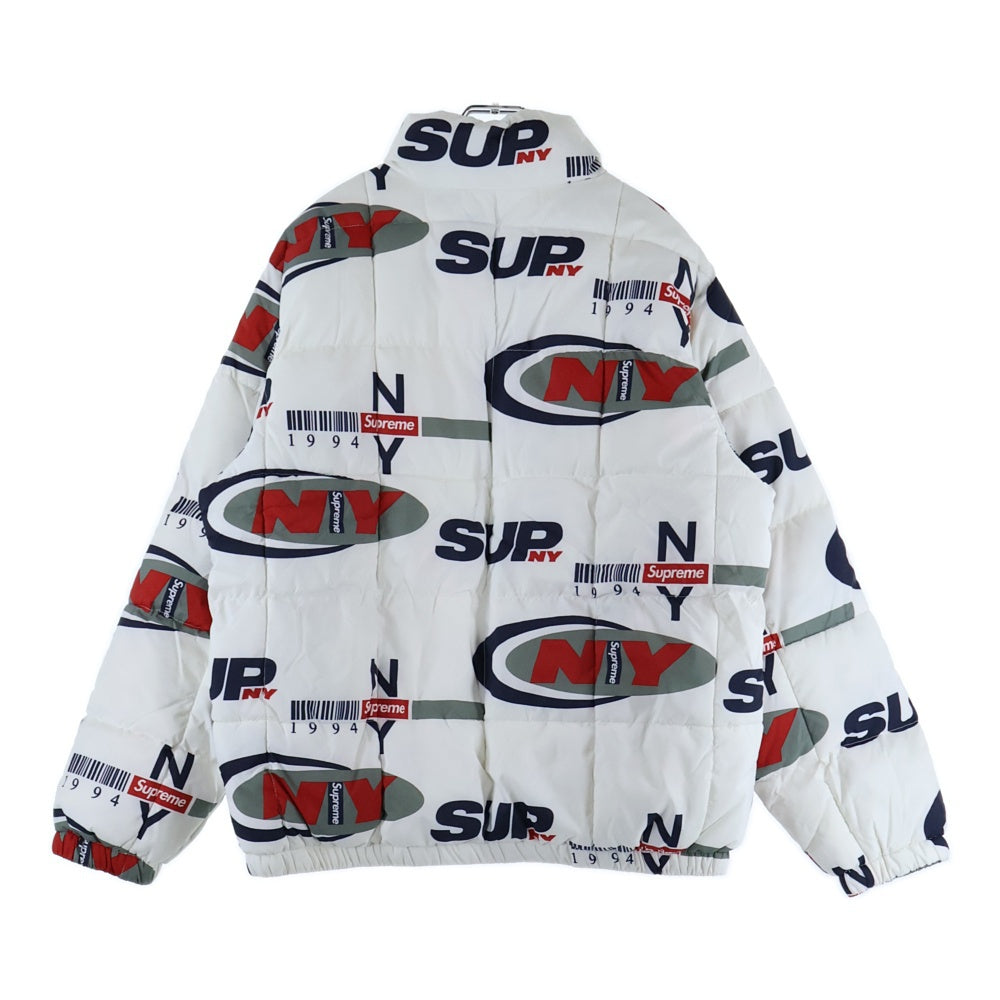 SUPREME(シュプリーム) 18AW NY Reversible Puffy Jacket フォトプリントリバーシブルジャケット ホワイト
