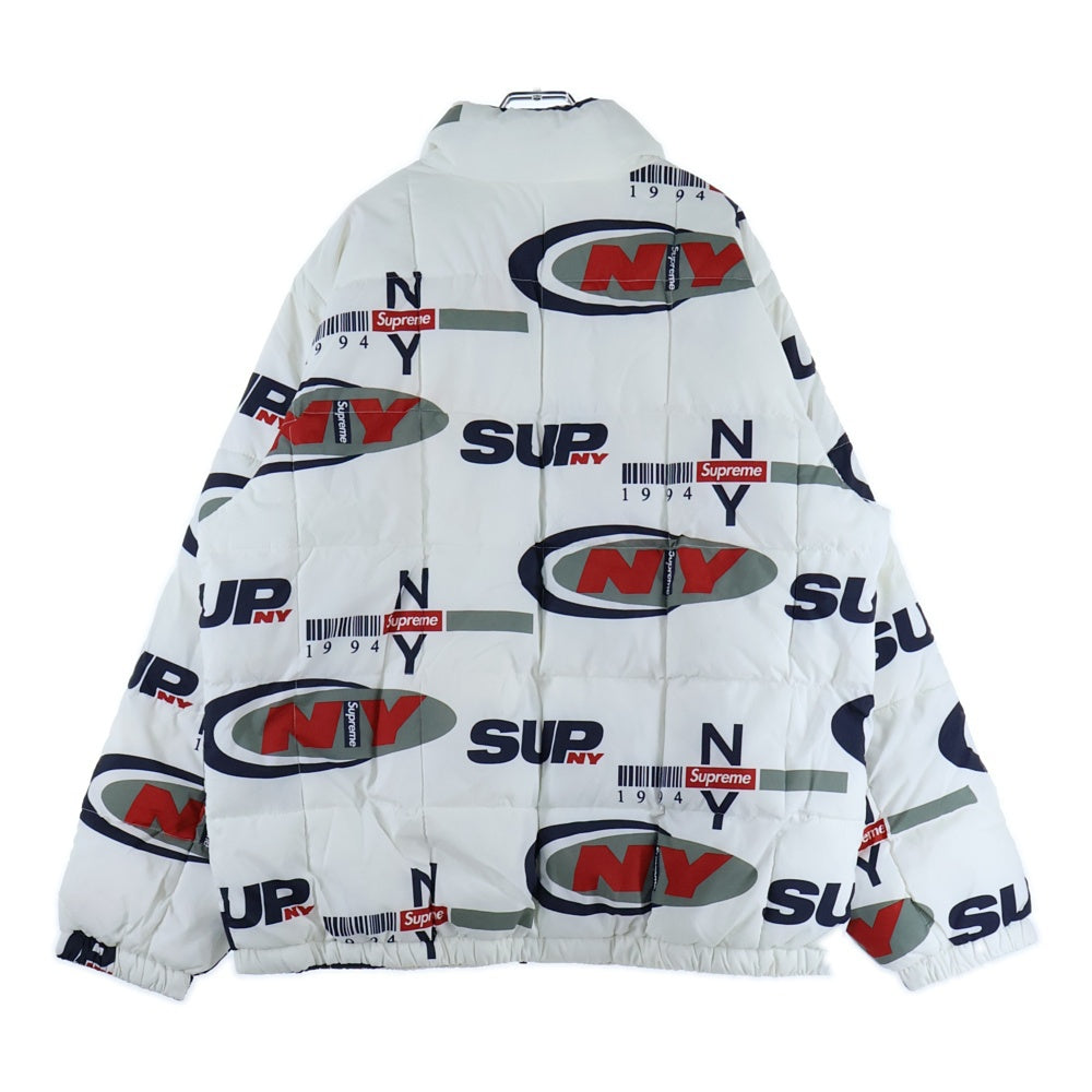 SUPREME(シュプリーム) 18AW NY Reversible Puffy Jacket フォトプリントリバーシブルジャケット ホワイト