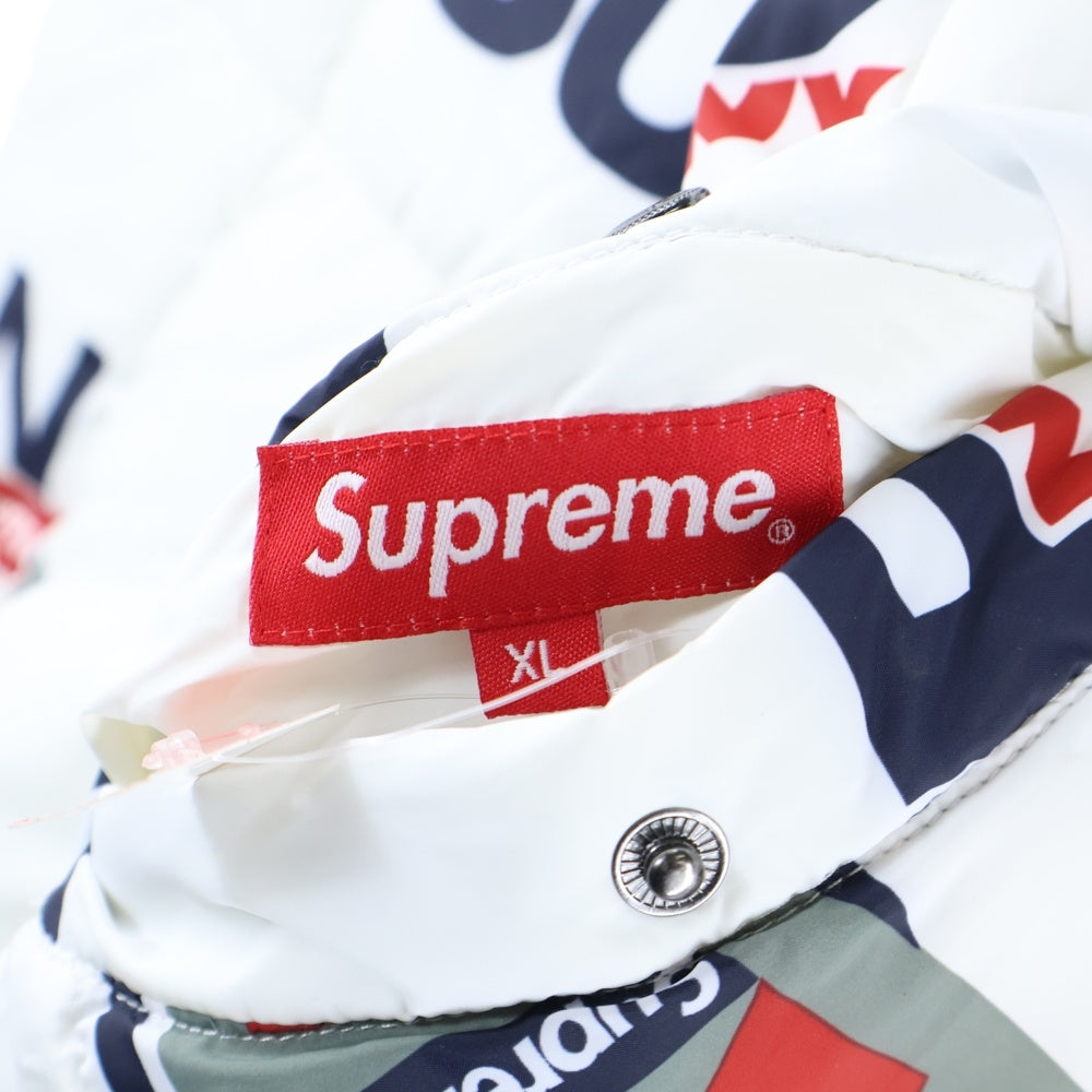 SUPREME(シュプリーム) 18AW NY Reversible Puffy Jacket フォトプリントリバーシブルジャケット ホワイト