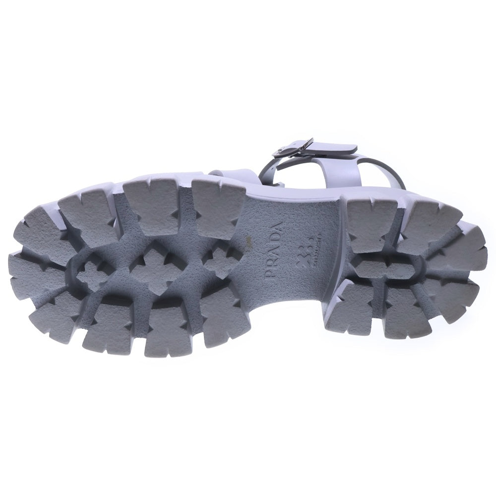 PRADA(プラダ) トライアングルロゴ モノリス ラバーサンダル グレー