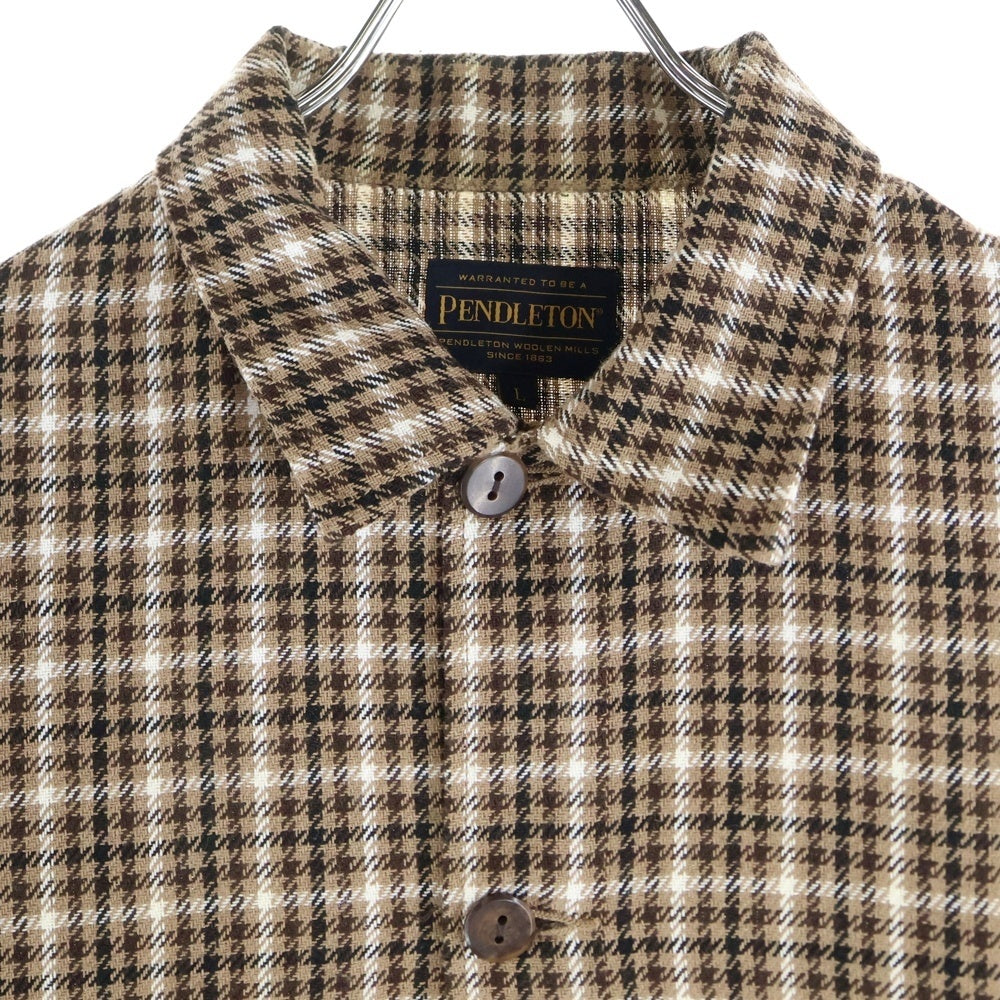 PENDLETON(ペンドルトン) チェック柄 長袖シャツ ブラウン 0475-1202