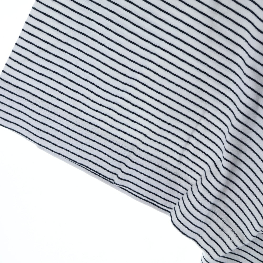 ALOUND(アラウンド) 24SS STRIPED OVERSIZE TEE オーバーサイズ ボーダー クルーネック Tシャツ ホワイト/ブラック