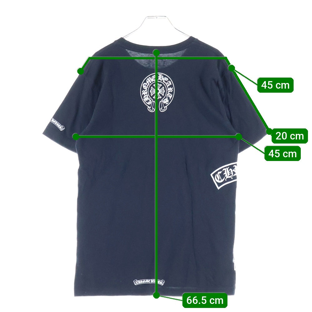 CHROME HEARTS(クロムハーツ) CH T-SHRT Side Logo Tee サイドTバープリント 半袖カットソー ブラック