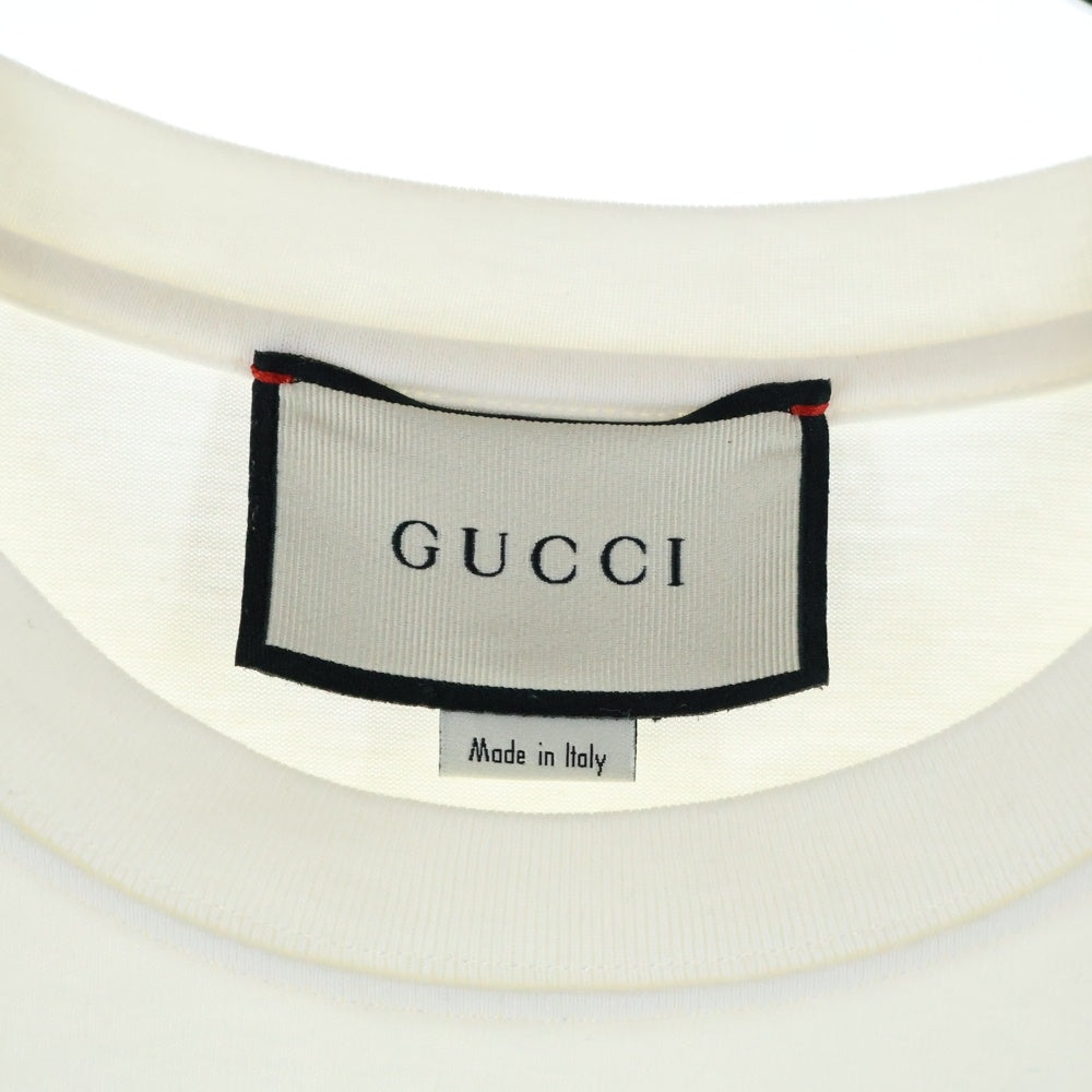 GUCCI(グッチ) 19SS Blade Print Tee 565806 XJAZY ブレードロゴ半袖Tシャツ カットソー ホワイト