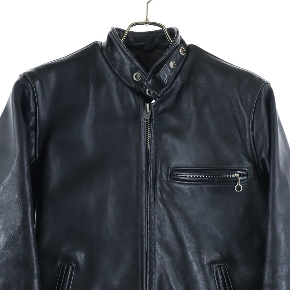 SCHOTT(ショット) 641 SINGLE RIDERS LEATHER JACKET シングルライダース レザージャケット ボアライナー付き ブラック