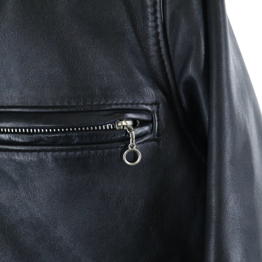 SCHOTT(ショット) 641 SINGLE RIDERS LEATHER JACKET シングルライダース レザージャケット ボアライナー付き ブラック