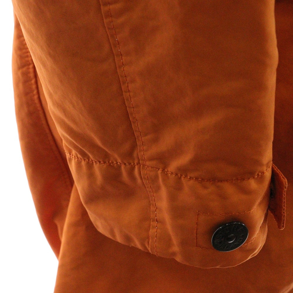 STONE ISLAND(ストーンアイランド) 19AW ウールライナー付き ムートンフード着脱可 2WAY ナイロン ロングコート オレンジ 711570449-A