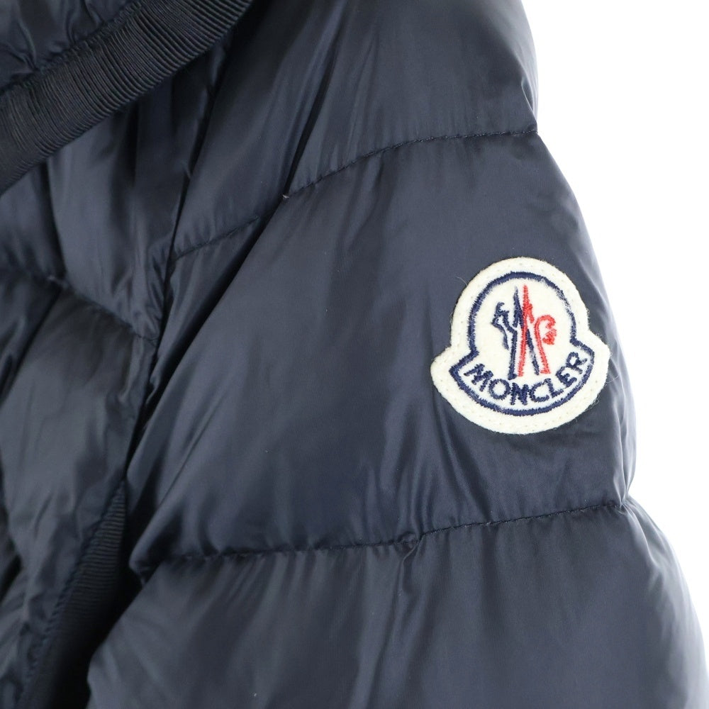 MONCLER(モンクレール) 15AW HERMINE エルミエンヌ ジップアップ ダウンコート ナイロンジャケット ブラック A20934933905 53048 レディース
