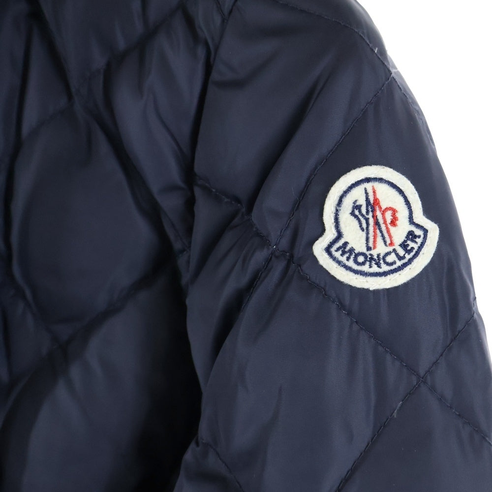 MONCLER(モンクレール) RONCE ロンス ファー付き キルティング ナイロンジップアップ ダウン ジャケット ネイビー 120934936015 68065