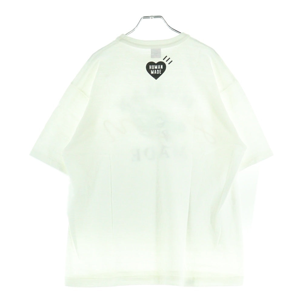 HUMAN MADE(ヒューマンメイド) 24SS GRAPHIC T-SHIRT ドラゴンプリント クルーネック半袖Tシャツ カットソー ホワイト HM27TE001