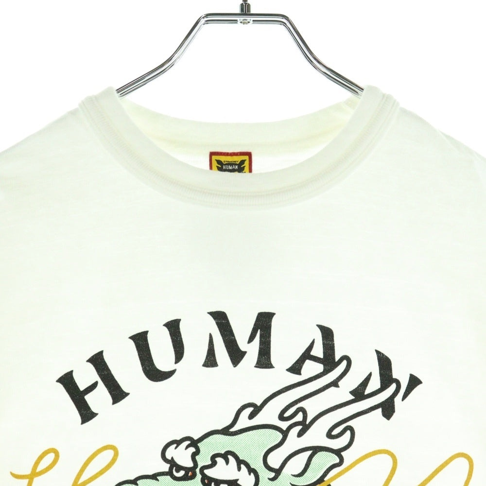 HUMAN MADE(ヒューマンメイド) 24SS GRAPHIC T-SHIRT ドラゴンプリント クルーネック半袖Tシャツ カットソー ホワイト HM27TE001