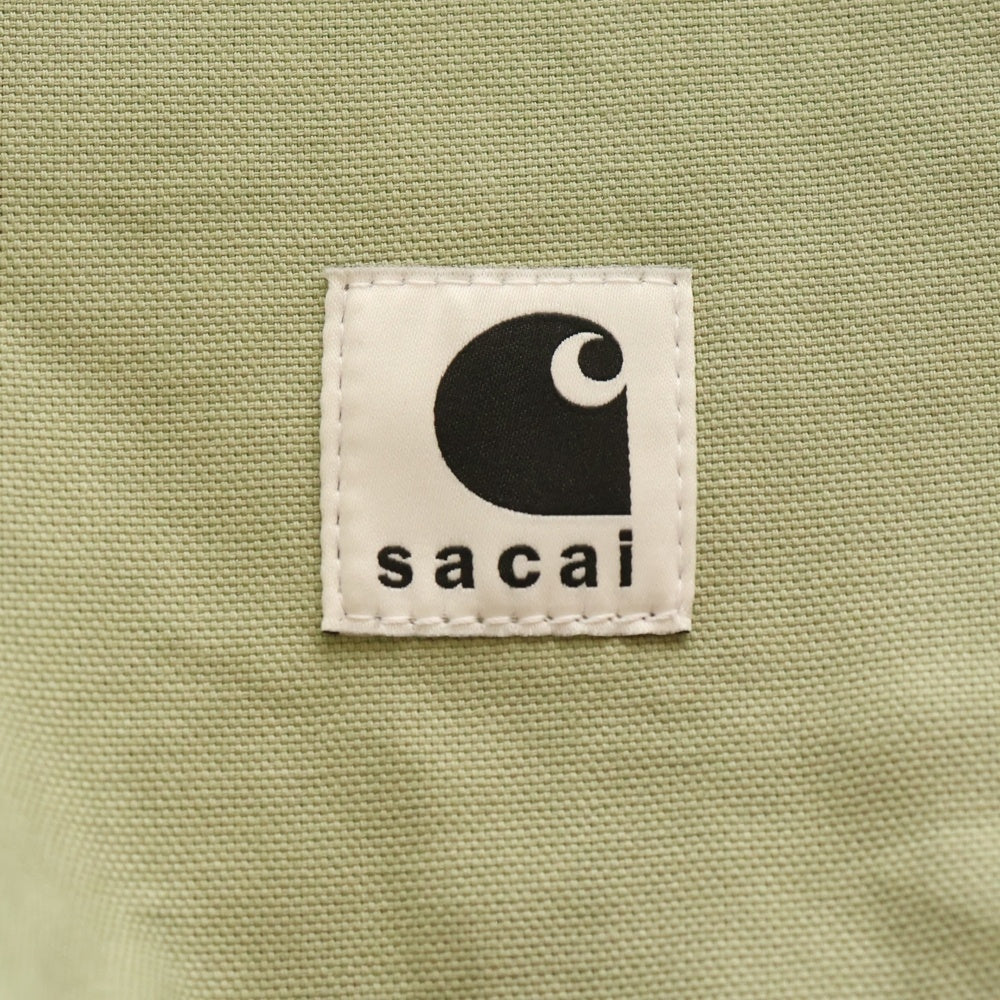 Sacai(サカイ) 24SS ×CARHARTT カーハート キャンバス ノベルティーバッグ ポーチ カーキ 24-0814S