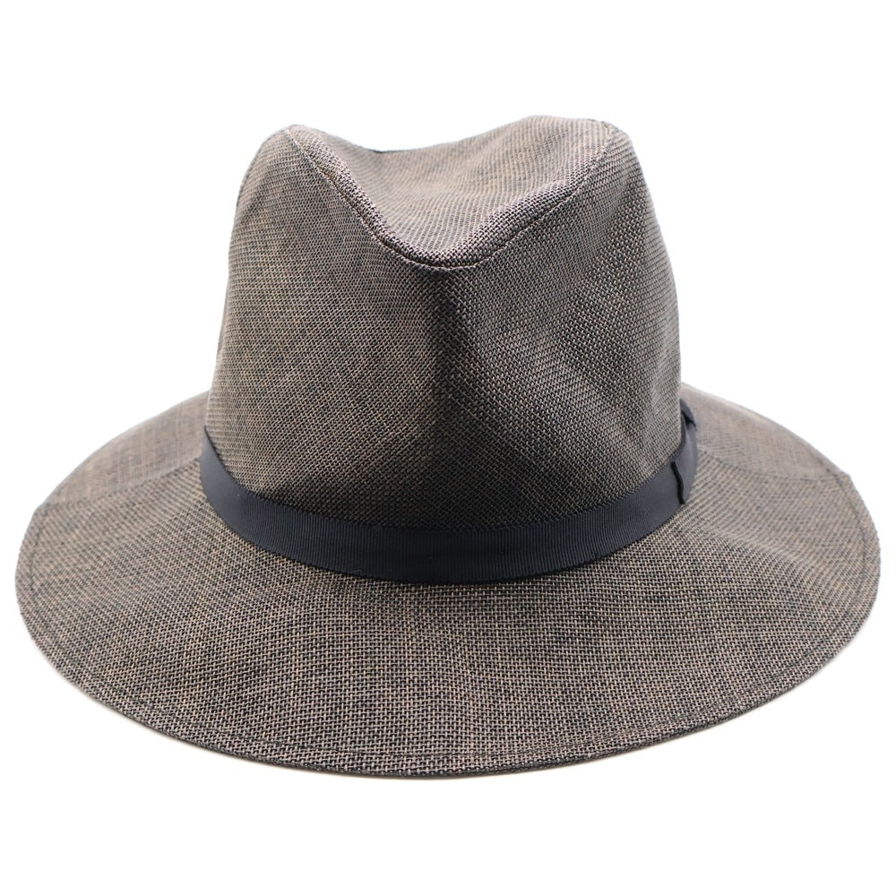 KIJIMA TAKAYUKI(キジマタカユキ) 中折れストローハット 帽子 グレー