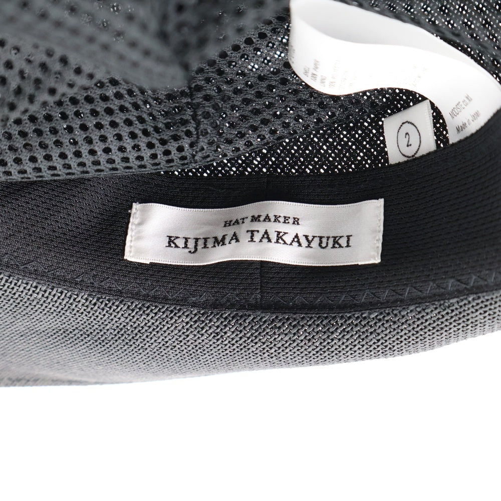 KIJIMA TAKAYUKI(キジマタカユキ) 中折れストローハット 帽子 グレー