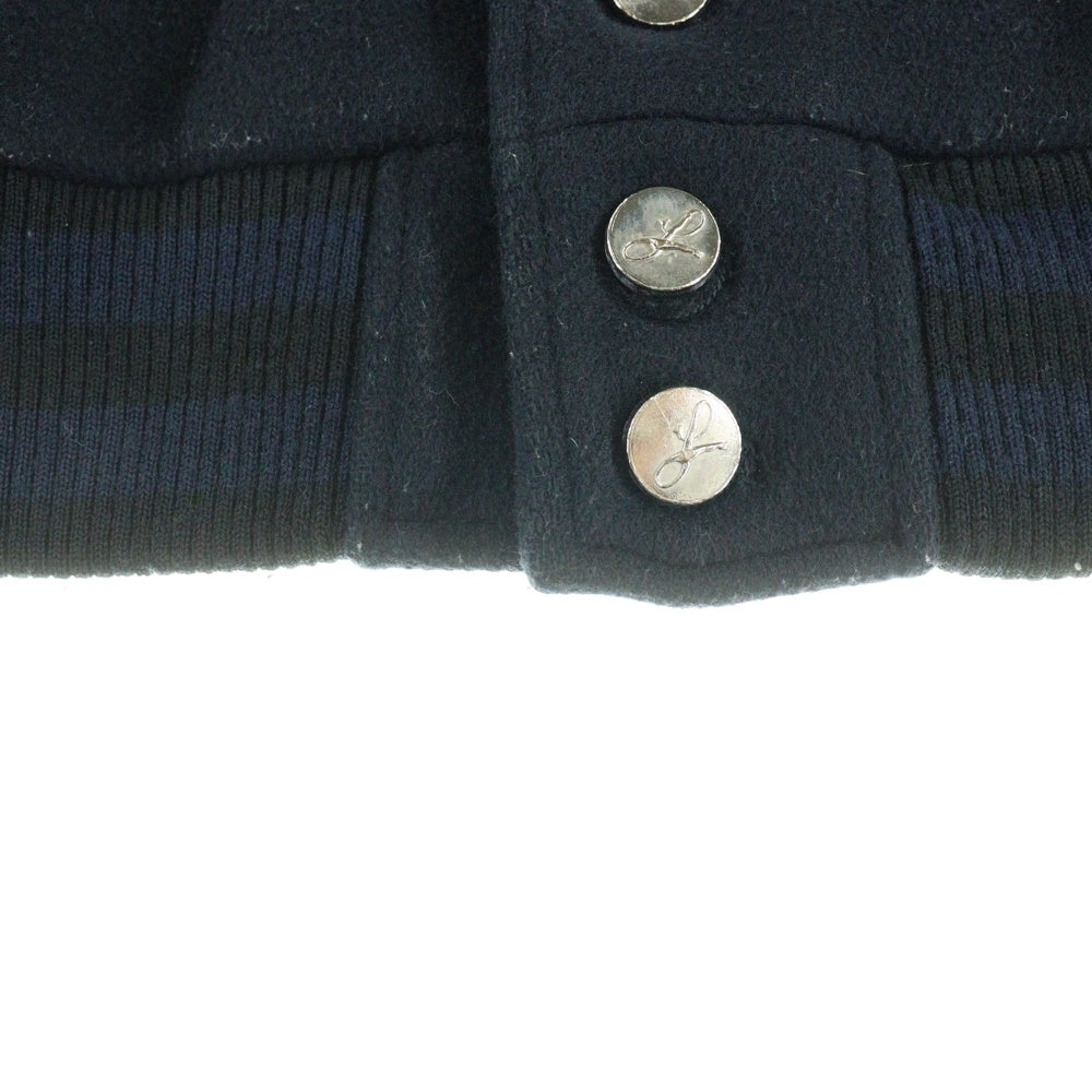 UNITED ARROWS(ユナイテッドアローズ) Liquor,woman&tears リカー ウーマン&ティアーズ アームレザーラグランジャケット ブルゾン ネイビー