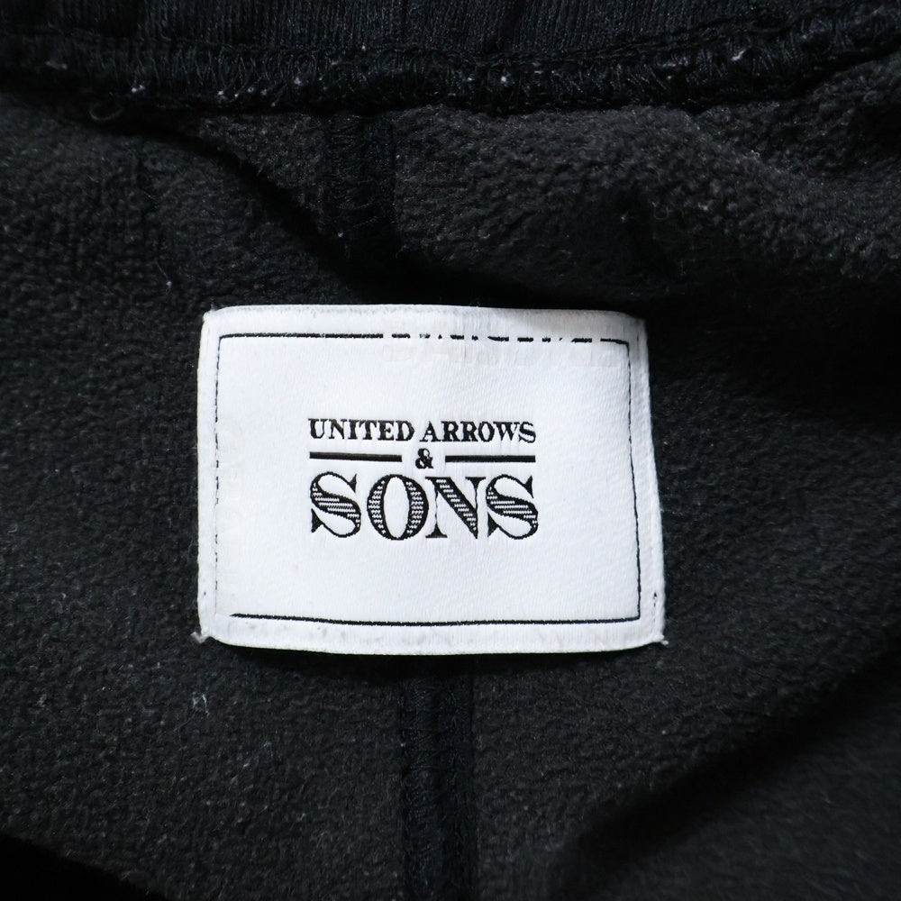 UNITED ARROWS & SONS(ユナイテッドアローズ アンド サンズ) TRCT BELT JODHPUR スウェットトラウザーパンツ ブラック 5514-299-0697