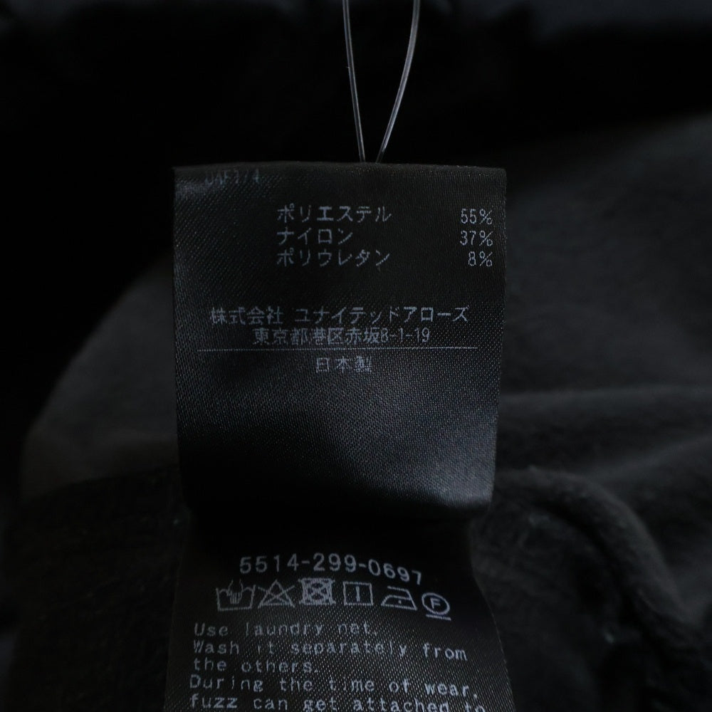 UNITED ARROWS & SONS(ユナイテッドアローズ アンド サンズ) TRCT BELT JODHPUR スウェットトラウザーパンツ ブラック 5514-299-0697