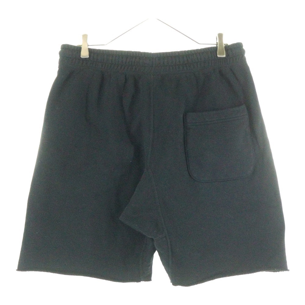 SAINT MICHAEL(セントマイケル) SWEAT SHORTS ロゴプリントスウェットハーフパンツ ブラック SM-YS8-0000-046