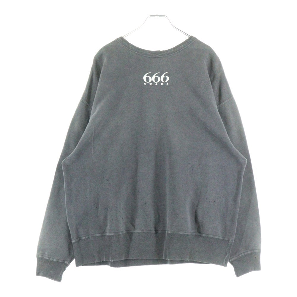 SAINT MICHAEL(セントマイケル) CREW SWEAT RAINBOW クルーネックスウェットトレーナー グレー SM-YS1-0000-030