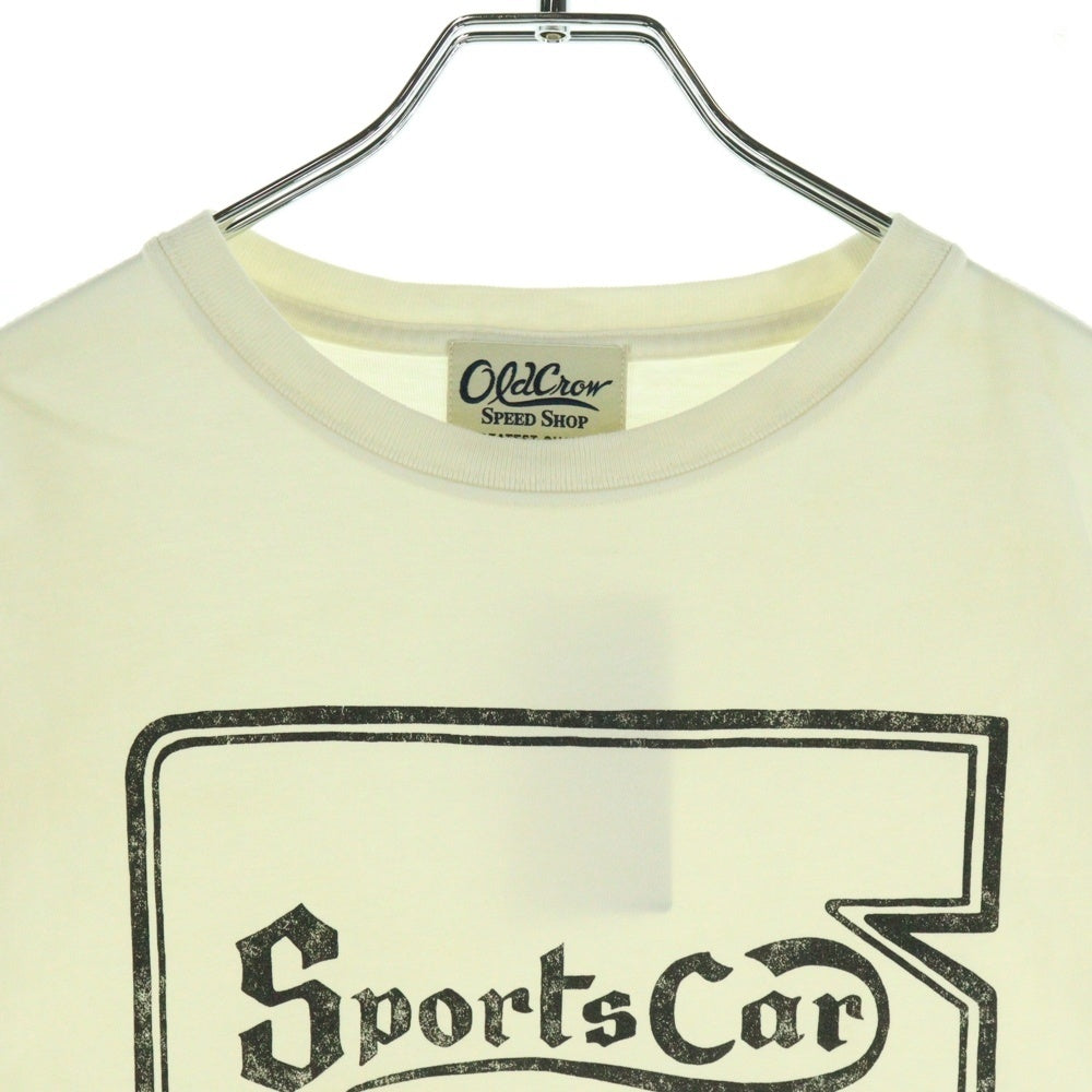 GLAD HAND(グラッドハンド) OLD CROW プリント半袖Tシャツ カットソー ホワイト