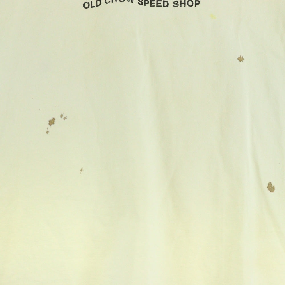 GLAD HAND(グラッドハンド) OLD CROW プリント半袖Tシャツ カットソー ホワイト