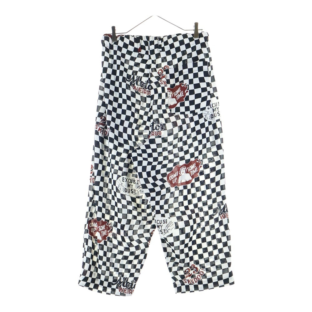 weirdo(ウィアード) チェッカーフラッグイージーパンツ ブラック