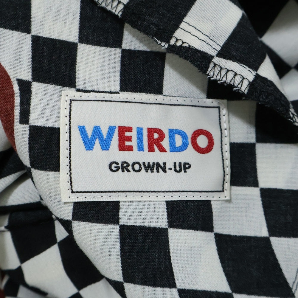 weirdo(ウィアード) チェッカーフラッグイージーパンツ ブラック