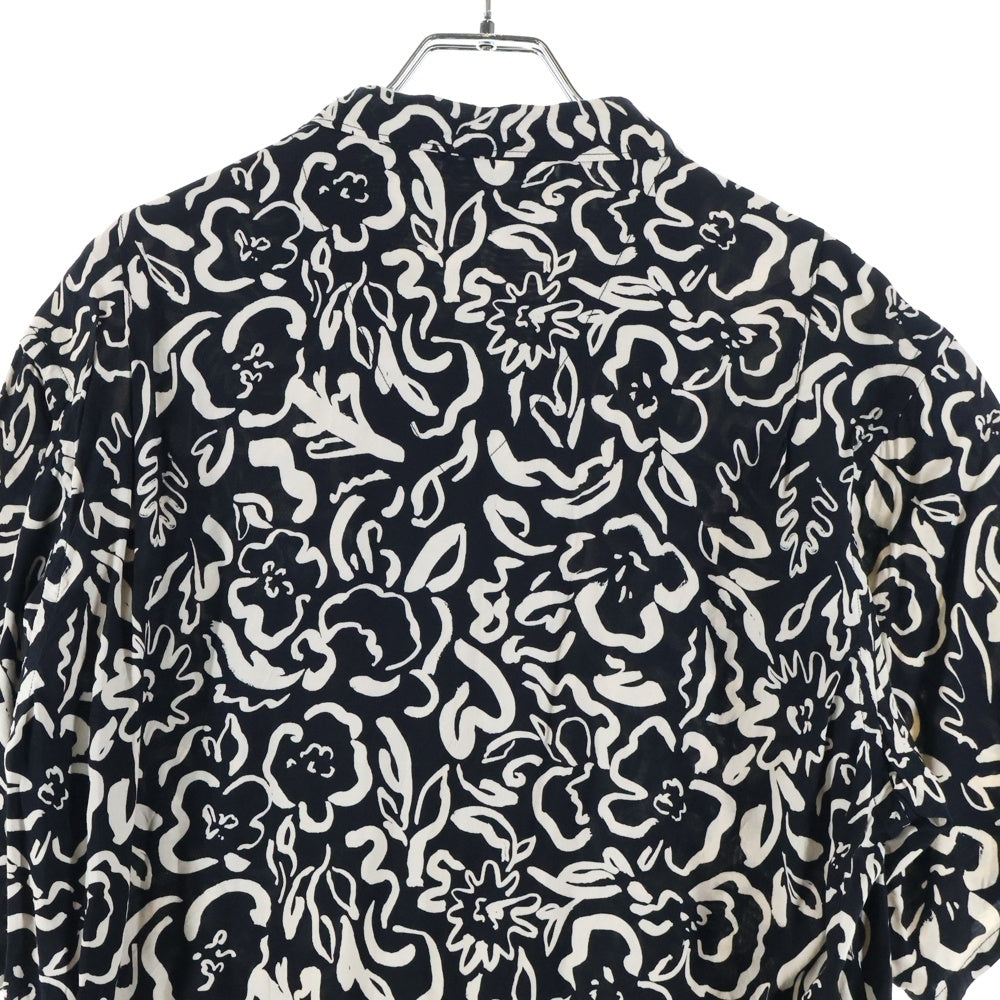 OLD JOE(オールドジョー) オープンカラー 総柄半袖シャツ ブラック