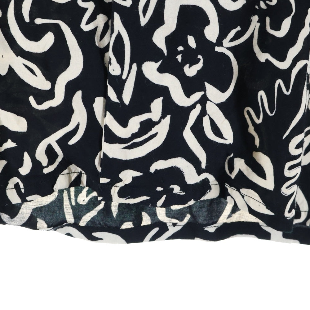 OLD JOE(オールドジョー) オープンカラー 総柄半袖シャツ ブラック