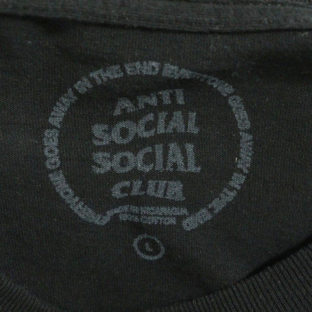 ANTI SOCIAL SOCIAL CLUB(アンチソーシャルソーシャルクラブ) ファイアパターンロゴ半袖Tシャツ カットソー ブラック