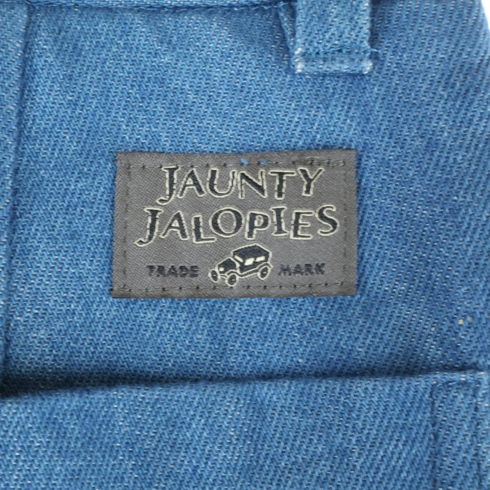 BY GLADHAND(バイグラッドハンド) コットンリネン タック デニムパンツ ブルー