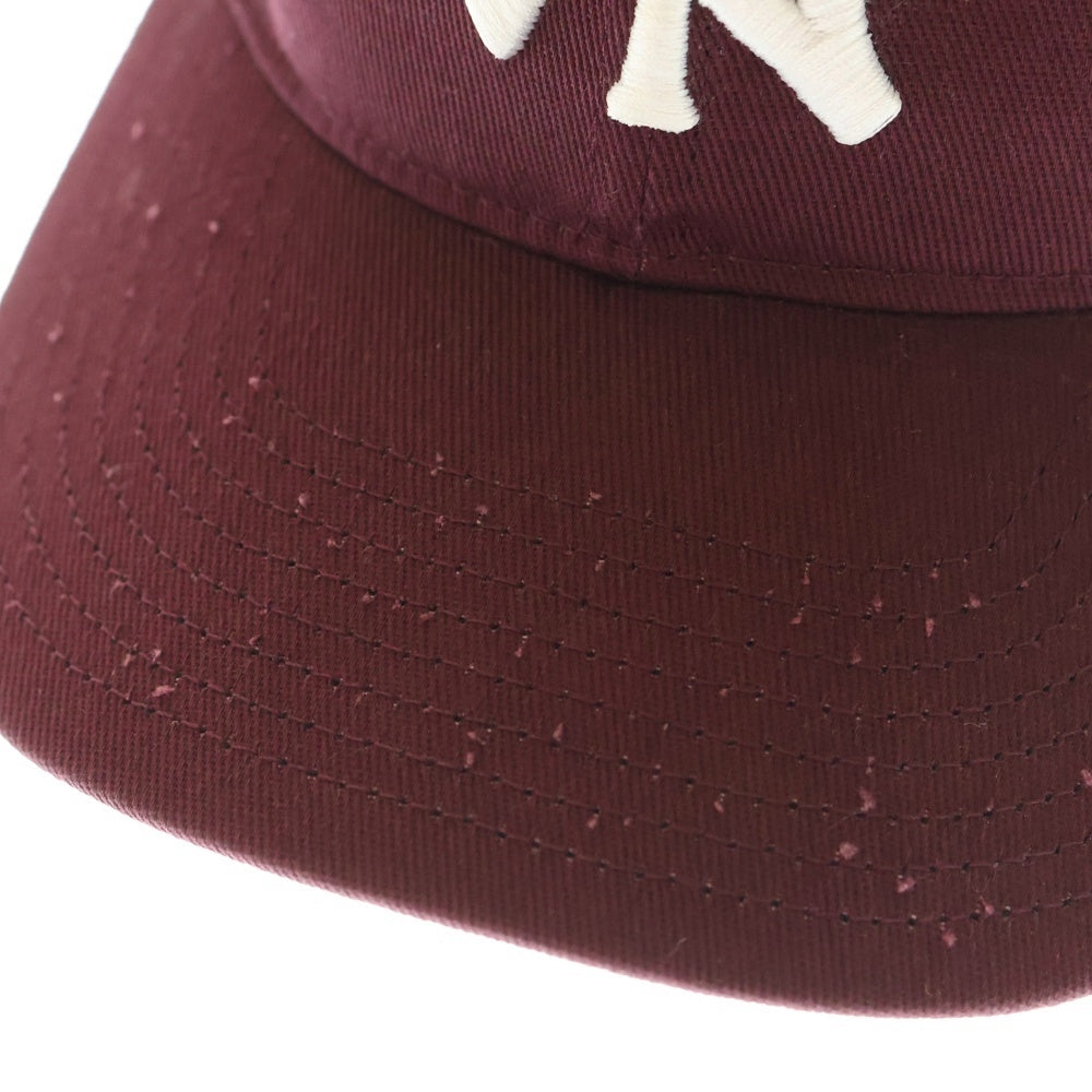 GUCCI(グッチ) 18AW NEW YORK YANKEES BASEBALL CAP バタフライ刺繍ヤンキースベースボールキャップ 帽子 レッド