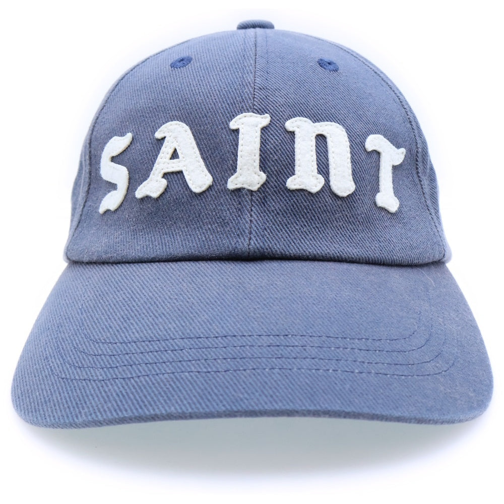SAINT MICHAEL(セントマイケル) 6PANEL CAP ロゴ刺繍ベースボールキャップ ネイビー SM-HR8-0000-080