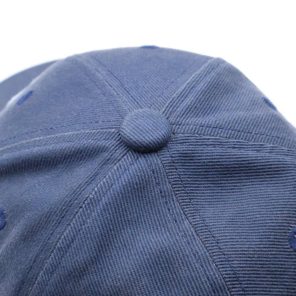 SAINT MICHAEL(セントマイケル) 6PANEL CAP ロゴ刺繍ベースボールキャップ ネイビー SM-HR8-0000-080