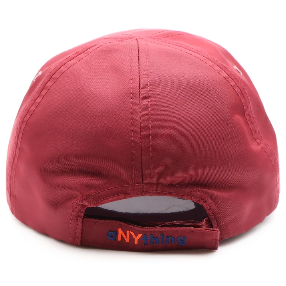 NO BRAND(ノーブランド) aNYthing エニシング ナイロンベースボールキャップ レッド