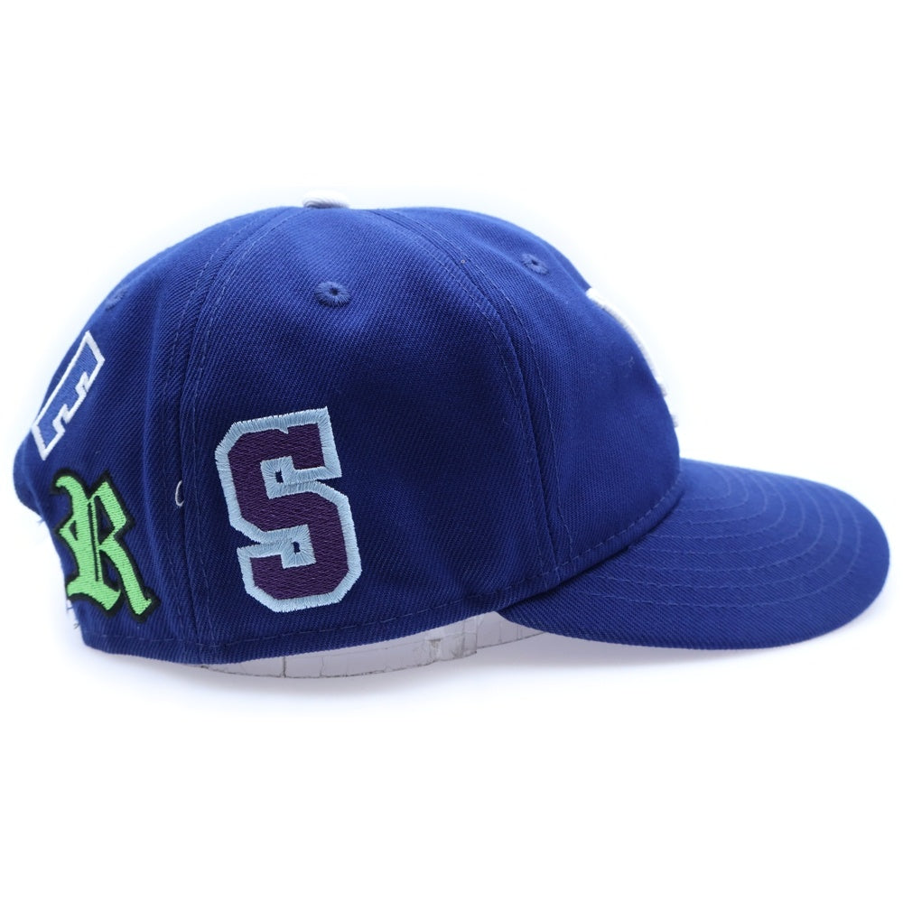 SAINT MICHAEL(セントマイケル) 25SS ×NEW ERA ×MLB YANKEES SNAPBACK ヤンキース スナップバック ワッペンロゴ キャップ 帽子 ブルー 14532343