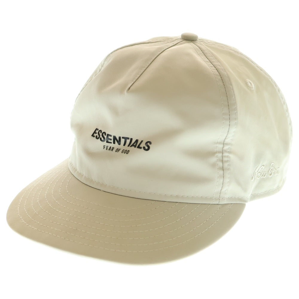 ESSENTIALS FEAR OF GOD(エッセンシャル フィアオブゴッド) ×NEW ERA ニューエラ ナイロンロゴプリントベースボールキャップ ホワイト