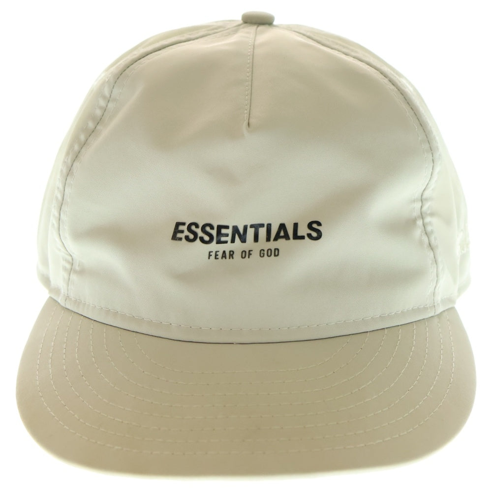 ESSENTIALS FEAR OF GOD(エッセンシャル フィアオブゴッド) ×NEW ERA ニューエラ ナイロンロゴプリントベースボールキャップ ホワイト