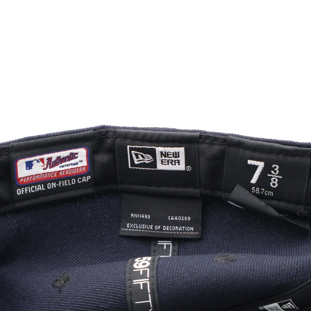 NEW ERA(ニューエラ) NY 6パネルベースボールキャップ 帽子 ネイビー
