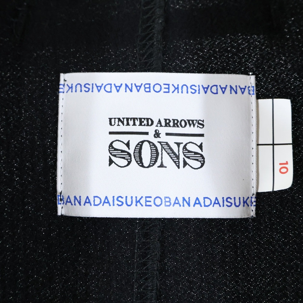 UNITED ARROWS & SONS(ユナイテッドアローズ アンド サンズ) ×DAISUKE OBANA 尾花大輔 セットアップスーツ テーラードジャケット イージースラックス パンツ ブラック