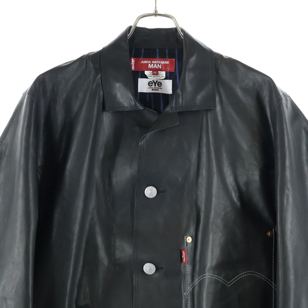 COMME des GARCONS JUNYA WATANABE MAN(コムデギャルソンジュンヤワタナベマン) ×Levi's J914 リーバイスレザージャケット ブラック WN-J914-100-1-3