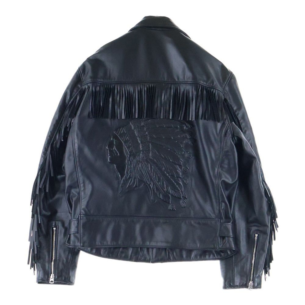 SUPREME(シュプリーム) ×SCHOTT Chief Tassel Perfect Jacket ショット チーフ パーフェクトジャケット ダブルライダース ブラック