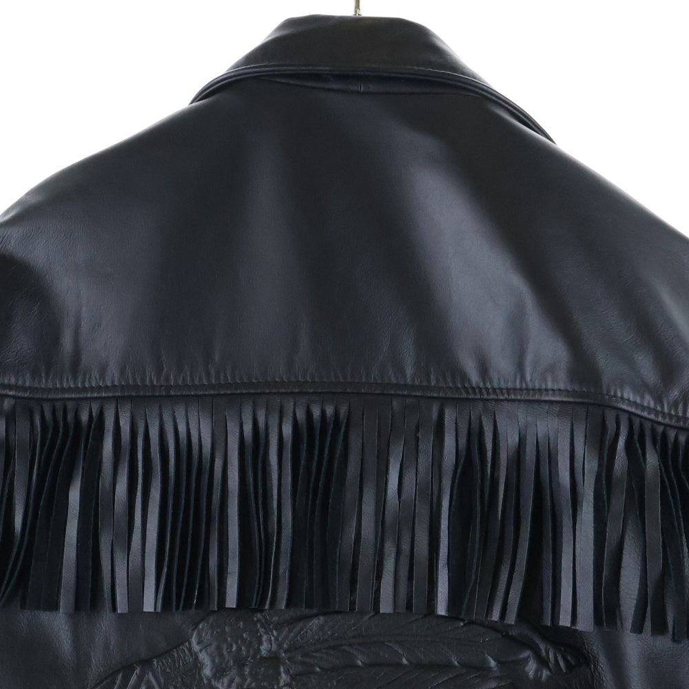 SUPREME(シュプリーム) ×SCHOTT Chief Tassel Perfect Jacket ショット チーフ パーフェクトジャケット ダブルライダース ブラック