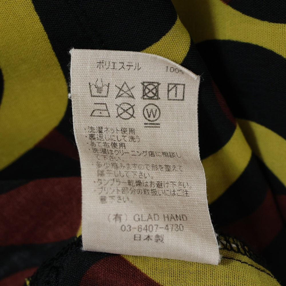 weirdo(ウィアード) PSYCHO FLAMES COACHES SHIRTS サイコフレイム コーチシャツ ブラック WRD-23-SS-11