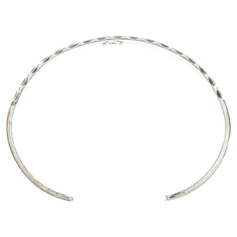 Bruce Morgan(ブルースモーガン) 14K ナバホ族 バングル スタンプワーク ブレスレット インディアンジュエリー シルバー